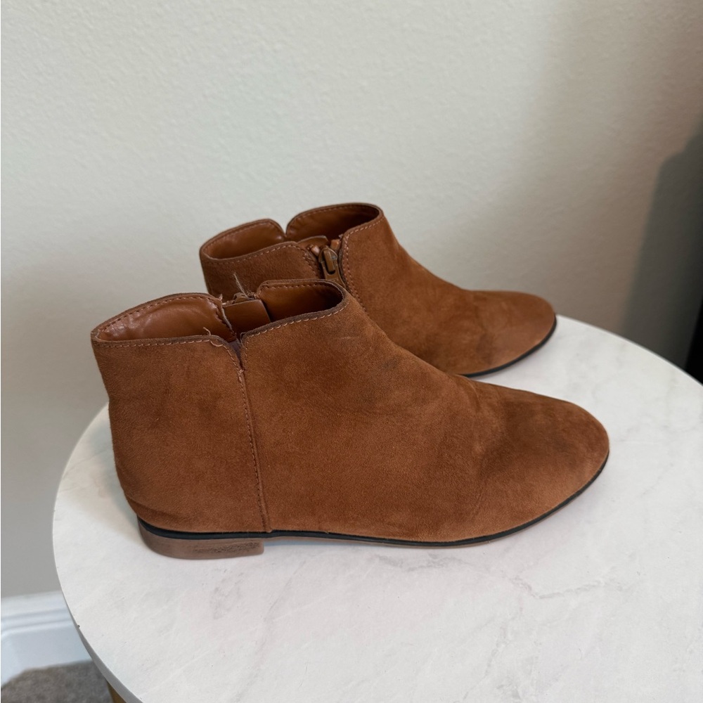 Cat & Jack Tan Suede Kids Boots